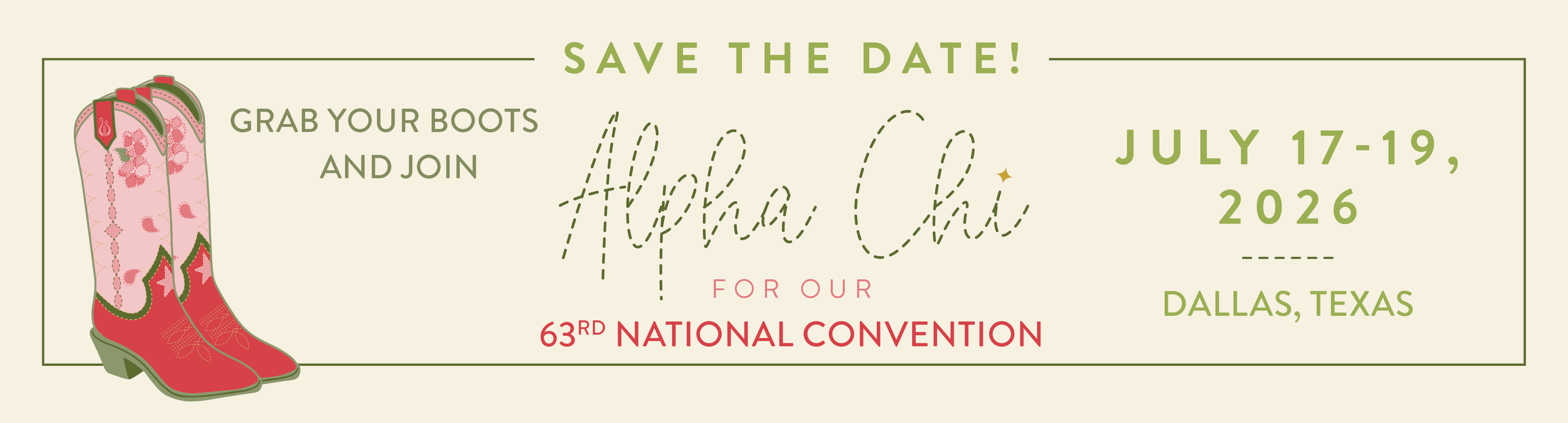 Grab your boots and join us for our 63rd National Convention! July 17-19, 2026 in Dallas, Texas